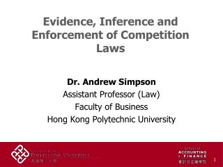 Evidence, Inference and Enforcement of Competition Laws