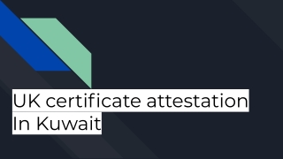 Uk Certificate Attestation