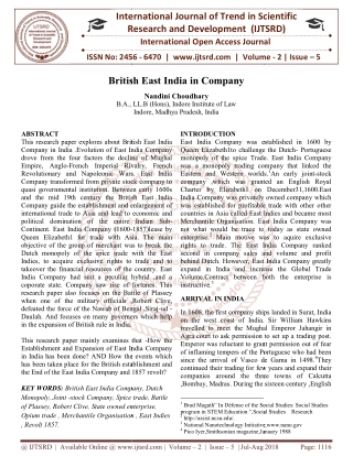British East India in Company