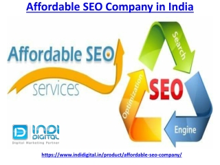 Which is the affordable SEO company in India