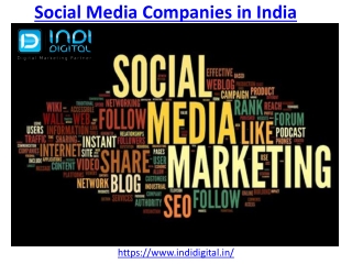Best social media companies in India