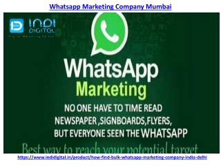 Find the best Whatsapp Marketing company in Mumbai