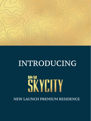 M3m SkyCity Sector 65 Gurgaon E Brochure | 3 BHK Apartment Price 1.66*Cr