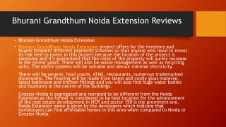 Bhutani Grandthum Commercial Project Reviews Call@ 8744000006