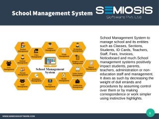School Management System - SEMIOSIS SOFTWARE