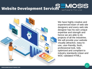 Website Development Services - SEMIOSIS SOFTWARE