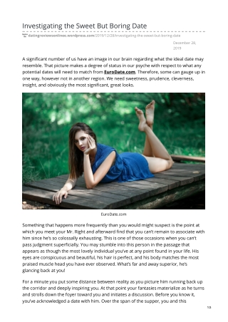EuroDate Reviews 2019