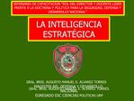 LA INTELIGENCIA ESTRAT GICA