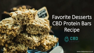 CBD Armour Favorite Desserts with Protein Bars Recipe