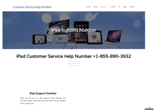 iPad Customer Support Number 1-855-890-3932 USA