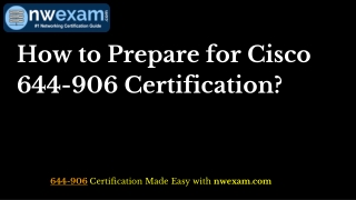 [PDF] How to Achieve Success in Cisco 644-906 IOS XR (IMTXR) Certificate