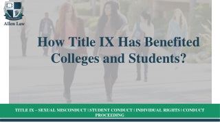 How Title IX Has Benefited Students?