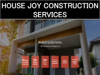 Construction contractor services in Bangalore