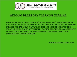 Jimmorganscleaners.com - Wedding Dress Dry Cleaning Near me