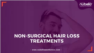 Non-surgical Hair Loss Treatments