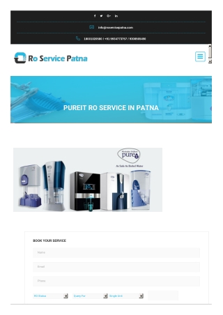 Pureit RO Service in Patna ☎ 9308565490|RO Service Patna