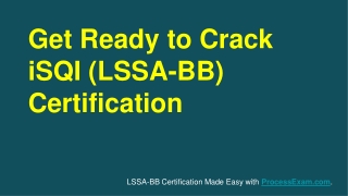 Do Your Absolute Best in iSQI Lean Six Sigma Black Belt (LSSA-BB) Exam