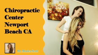 Chiropractic Center Newport Beach CA