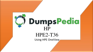 HPE2-T36 Questions and Answers