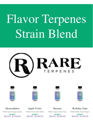 Flavor Terpenes Strain Blend