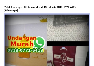 Cetak Undangan Khitanan Murah Di Jakarta O818O7716413[wa]