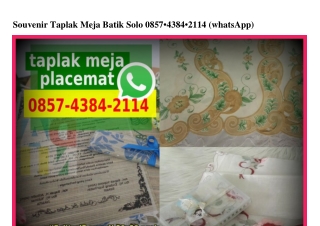 Souvenir Taplak Meja Batik Solo O857–4384–2114[wa]