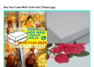 Box Nasi Label 0819~1144~2625[wa]