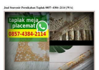 Jual Souvenir Pernikahan Taplak Ô857–4384–2114[wa]