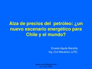 Alza de precios del petróleo: ¿un nuevo escenario energético para Chile y el mundo?