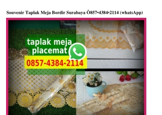 Souvenir Taplak Meja Bordir Surabaya O857_4384_2II4[wa]