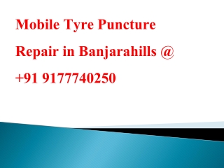 Mobile Tyre Puncture Repair in Banjarahills