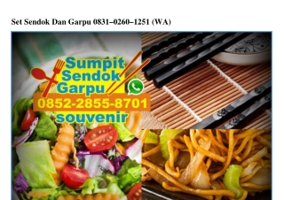 Set Sendok Dan Garpu Ô831-Ô26Ô-1251[wa]