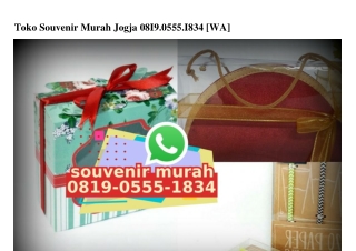 Toko Souvenir Murah Jogja O8I9–O555–I834[wa]