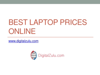 Check Best Laptop Prices Online At Our Store