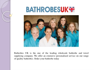 Highest Quality Luxury Bathrobes in UK