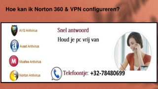 Telefoneer op Norton Ondersteuning Belgie:  32-78480699