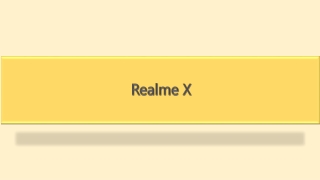 Realme X