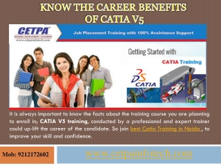 Best CATIA Training Course in Noida for Career Benefits