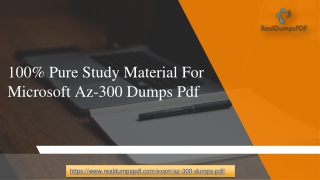 Don't Miss The Chance To Pass With Real Microsoft Az-300 Pdf Dumps