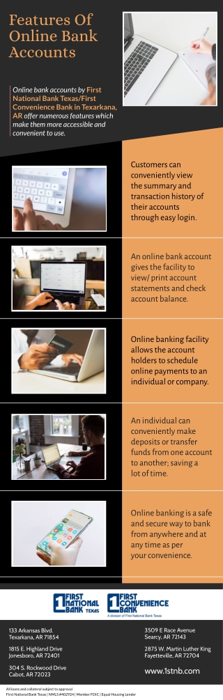 Features Of Online Bank Accounts