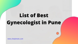 List of Best Gynecologist in Pune