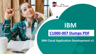 Actual Way To Pass IBM C1000-007 Dumps Questions With Our Latest Dumps