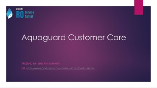 Aquaguard Customer Care tollfree Number@9266668508