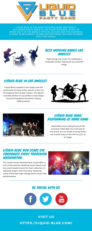 Best Wedding Bands Los Angeles - Liquid Blue