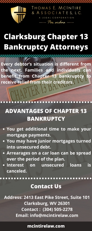Clarksburg Chapter 13 Bankruptcy Attorneys