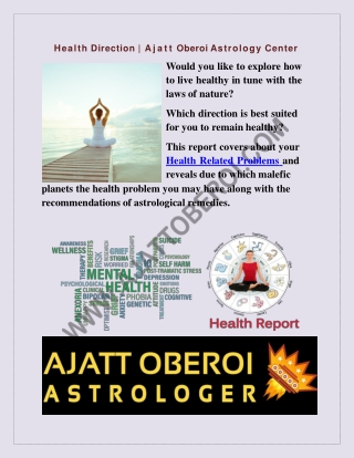 Health Direction | Ajatt Oberoi Astrology Center