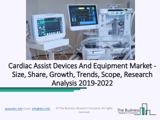 Cardiac Assist Devices And Equipment Market Overview, Growth Rate and Future Scenario 2022