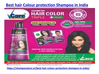 Find the best hair colour protection shampoo in india