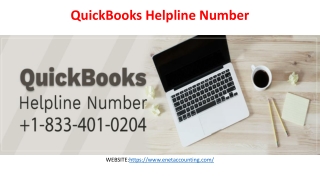 QuickBooks Helpline Number  1-833-401-0204