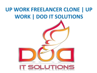 UP WORK FREELANCER CLONE | UP WORK | DOD IT SOLUTIONS